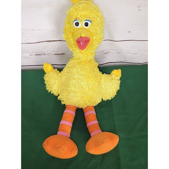 Sesame Street Big Bird Plush Toy Yellow & Orange Soft Stuffed Animal For Kids - Picture 6 of 8
